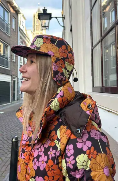 Jokkmokk muts flower power
