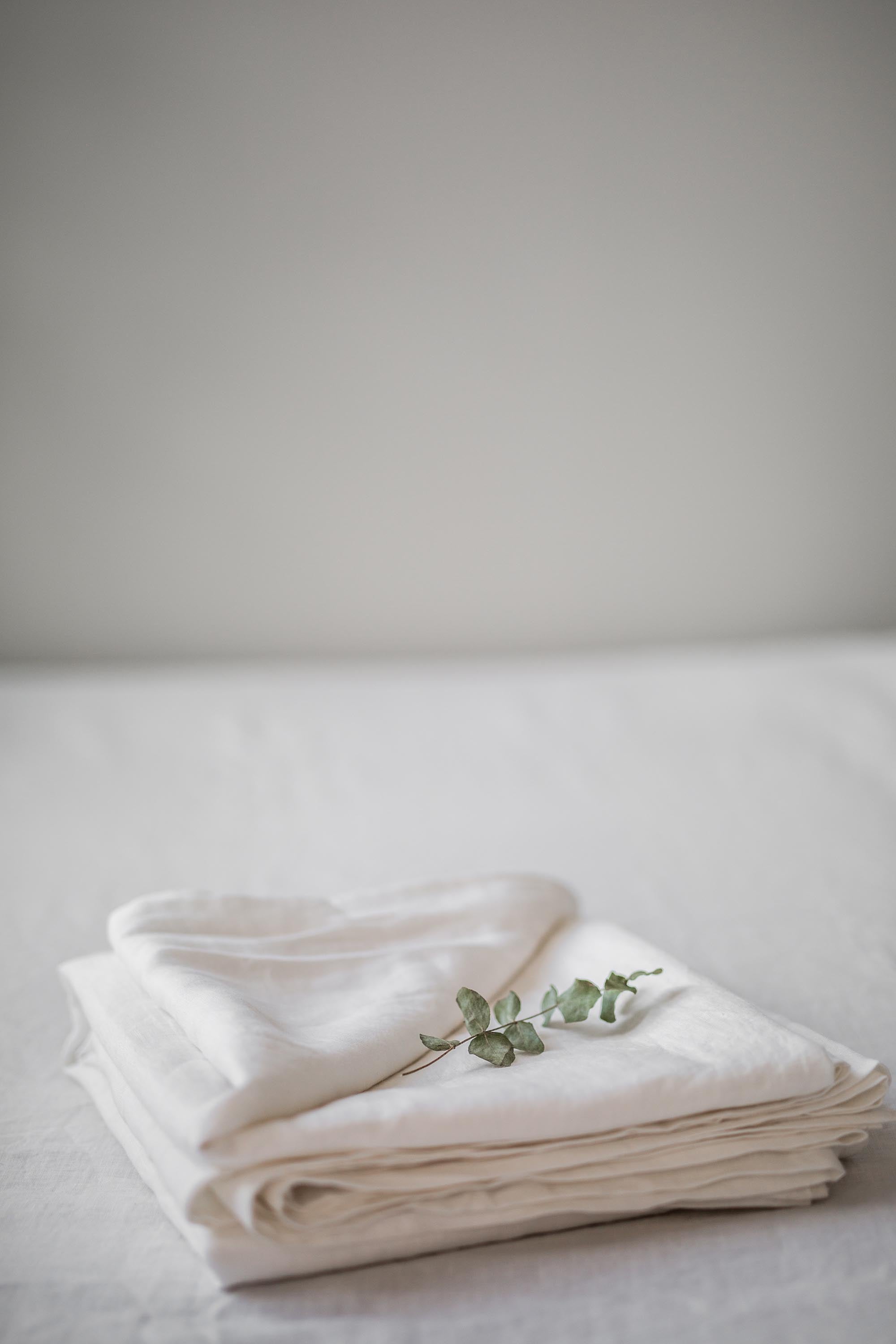 AmourLinen  Linnen Laken Wit