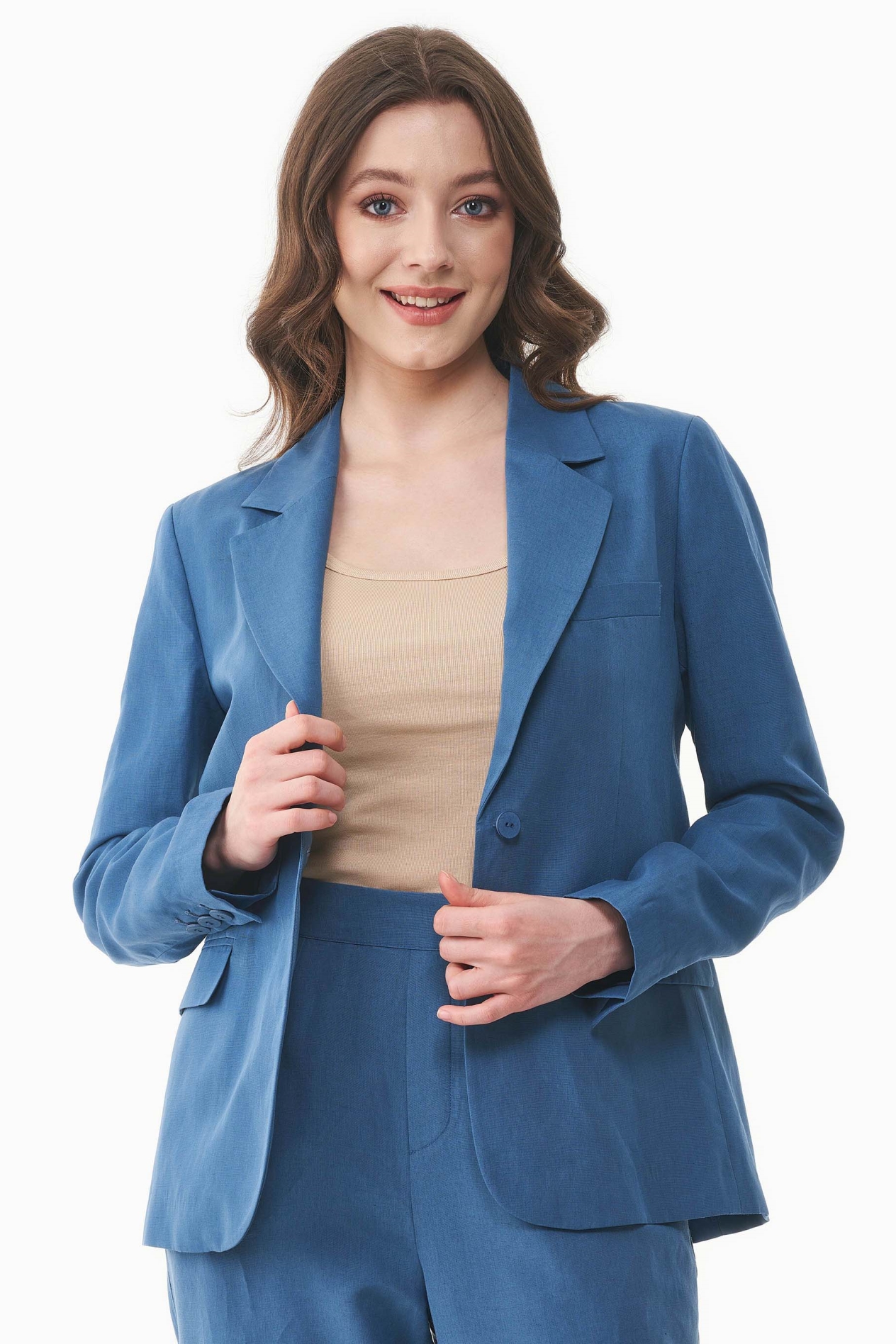 ORGANICATION  Blazer Licht Marineblauw