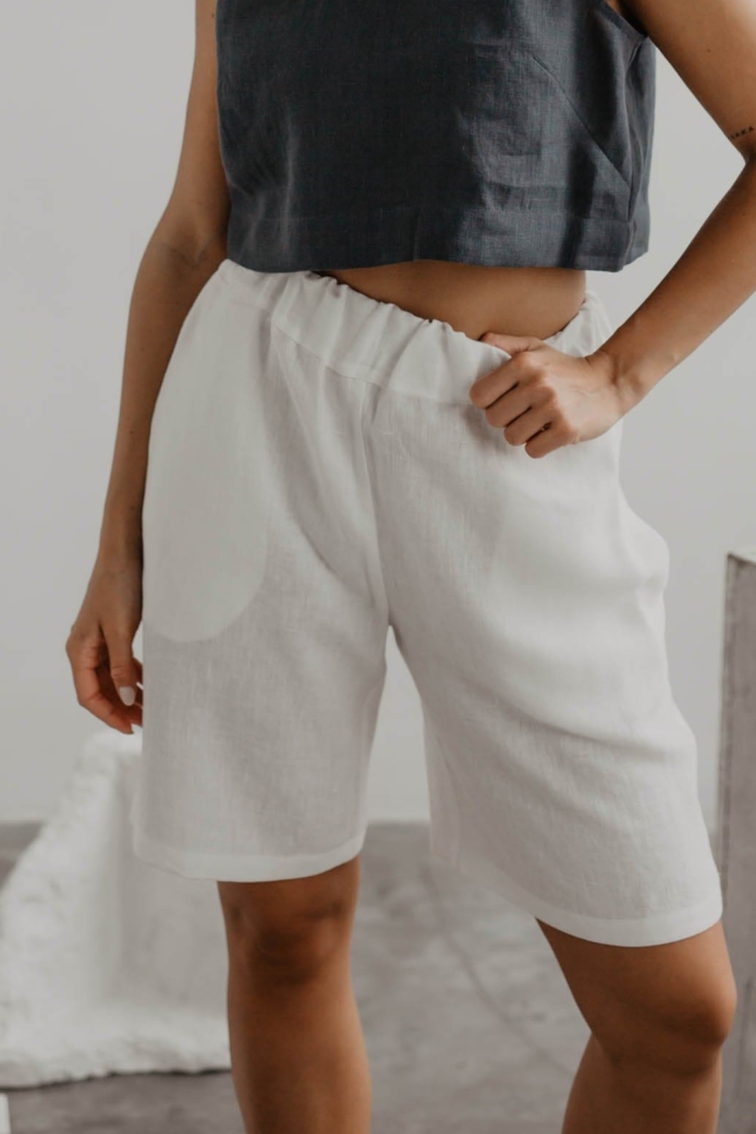 AmourLinen Matilda Linnen Shorts Wit