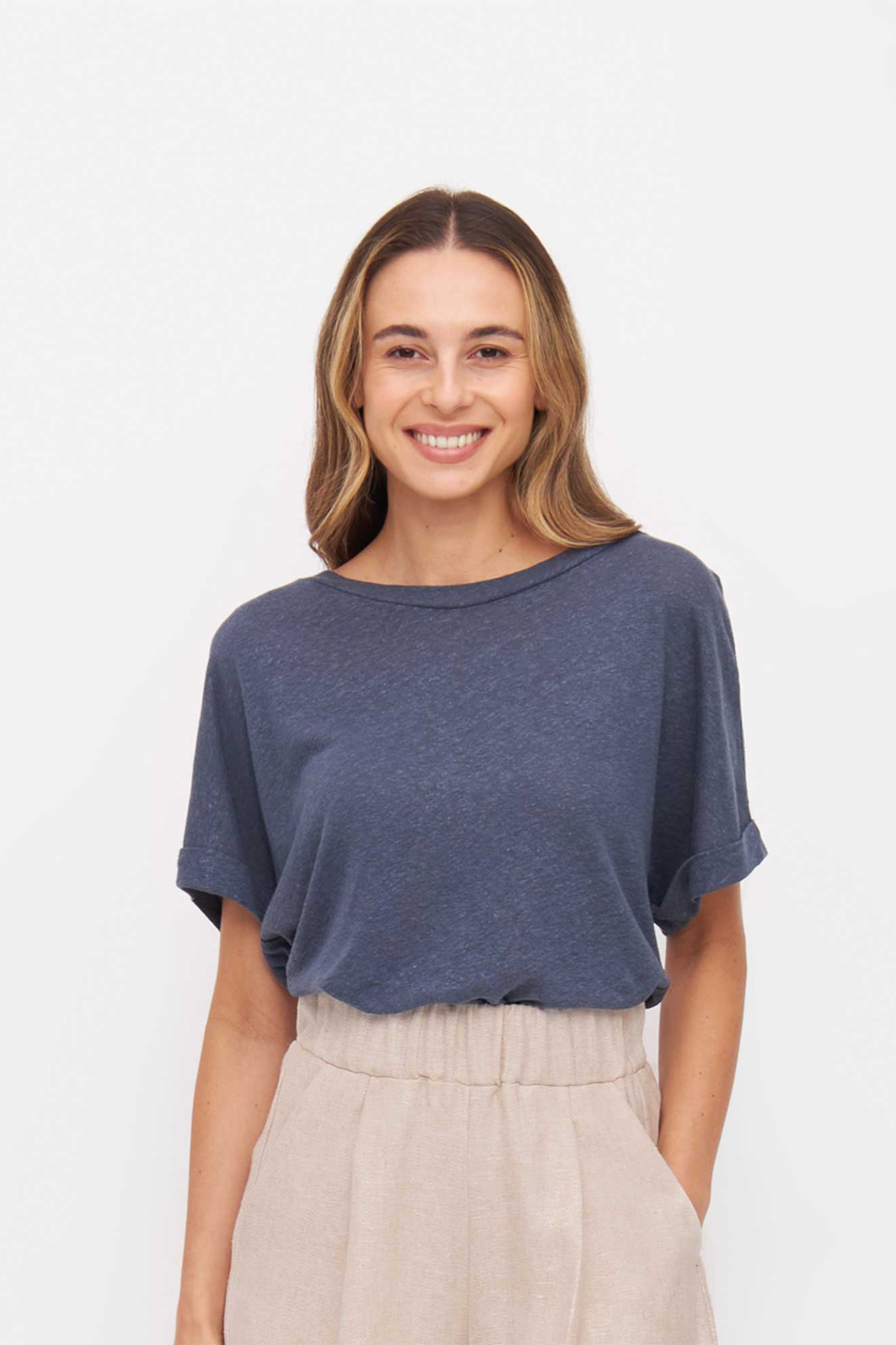 Widda  T-Shirt Lari Marineblauw