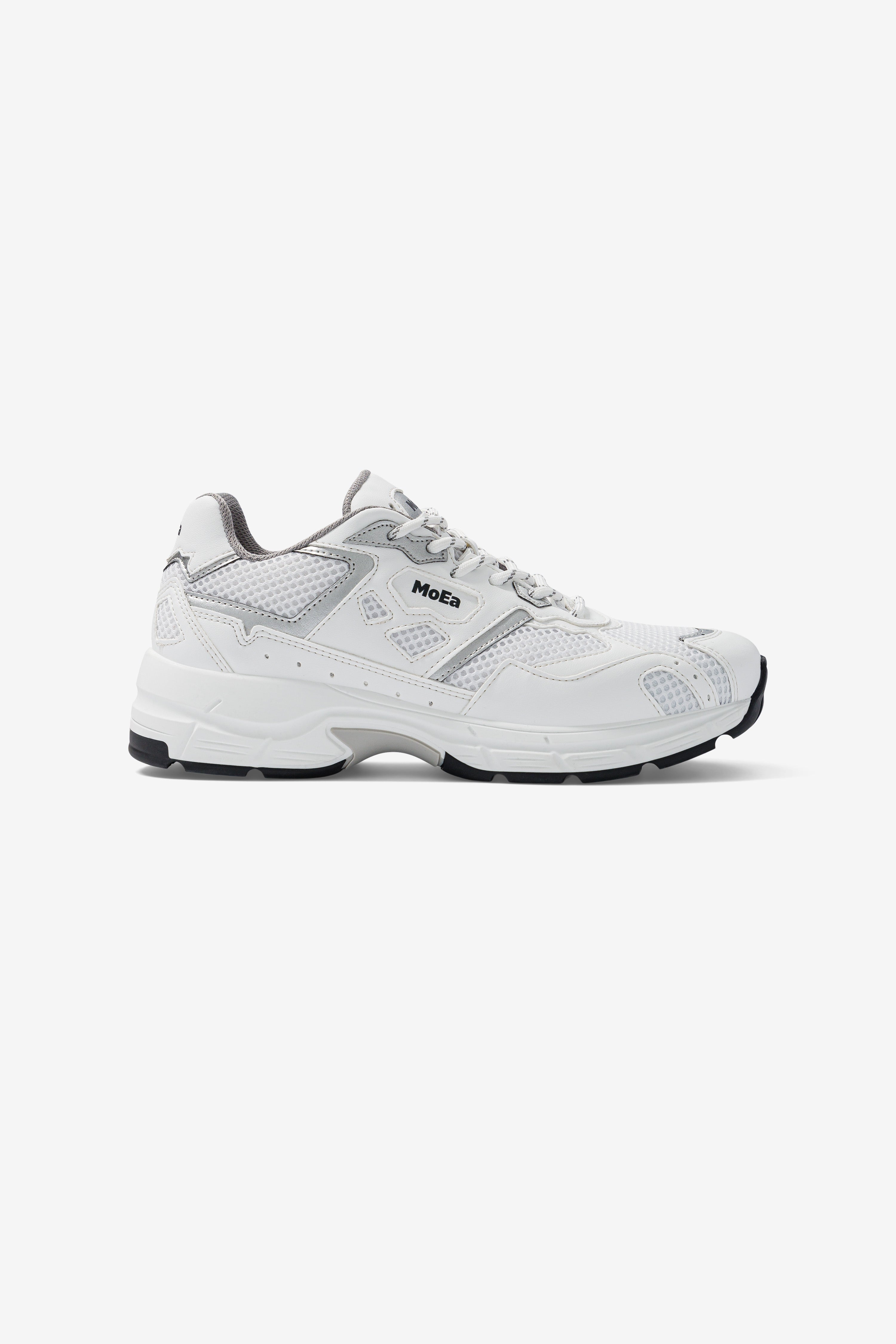 MoEa mannen vegan Sneakers Gen8 Wit & Zilver