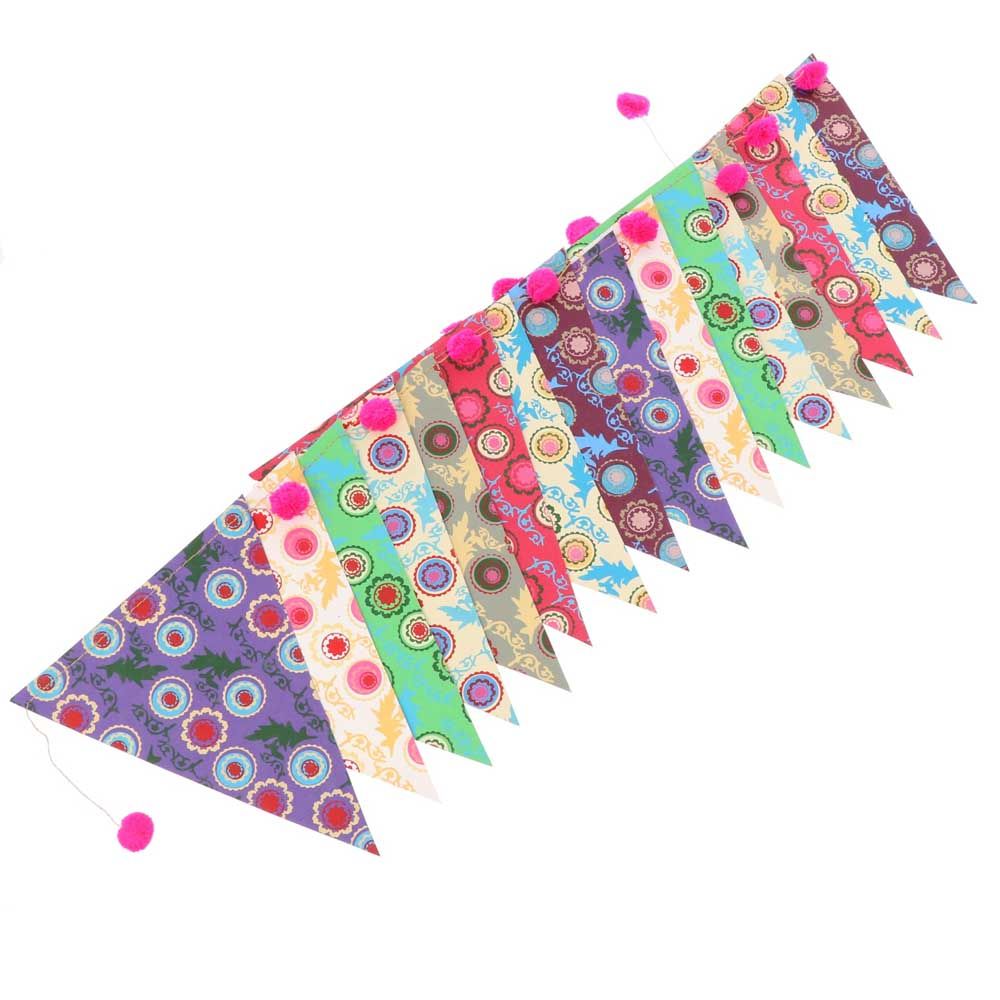 Papieren vlaggenlijn ca. 350 cm - Bandera