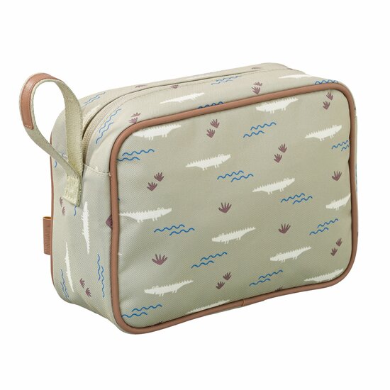 Fresk luxe toilettas van gerecycled plastic - Crocodile