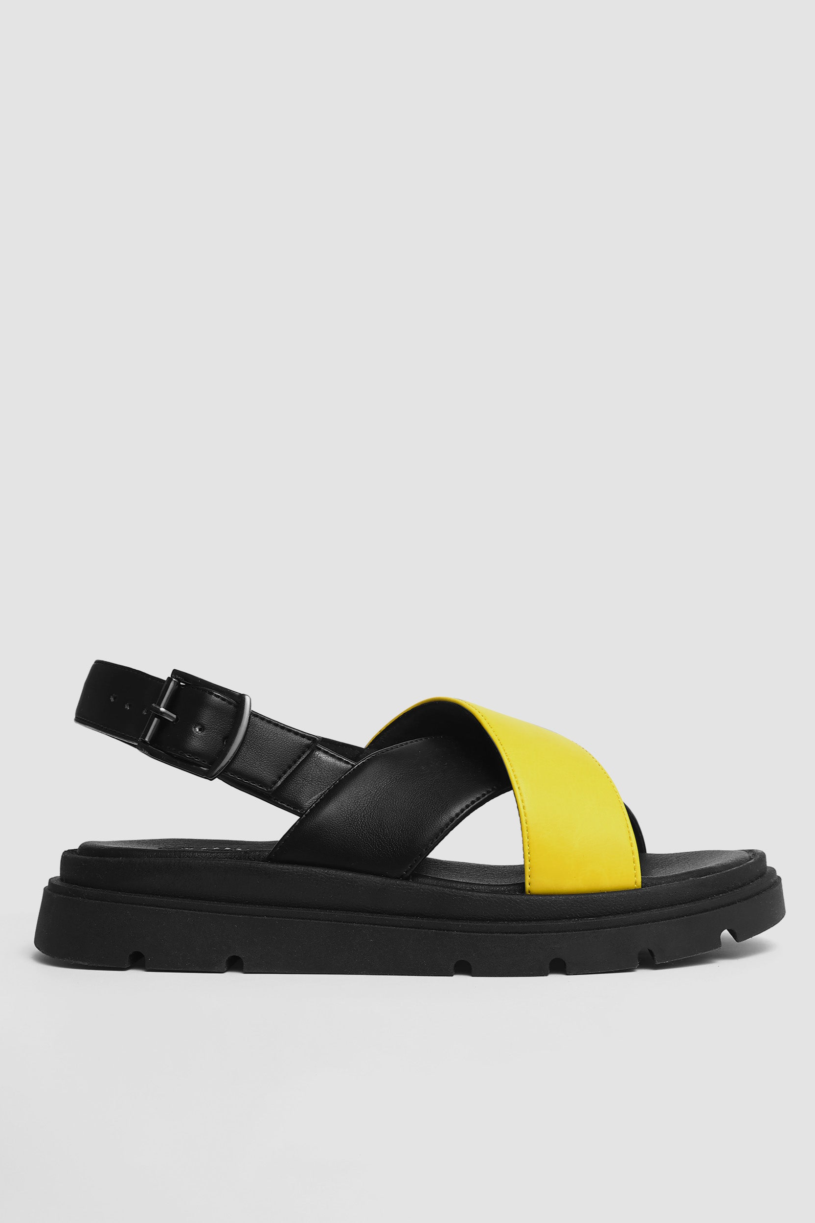 BOHEMA  Sandalen Glare Lemon Zwart/Geel