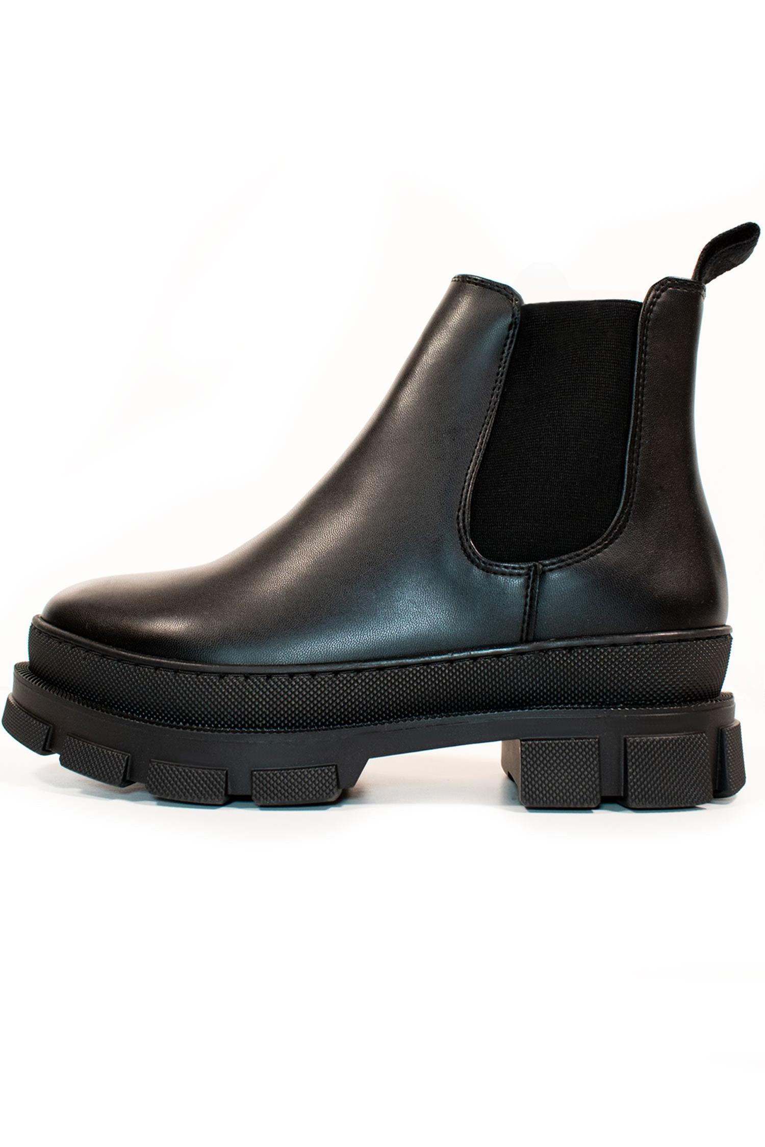 Will's Vegan Store  Luxe Track Sole Chelsea Boots Zwart