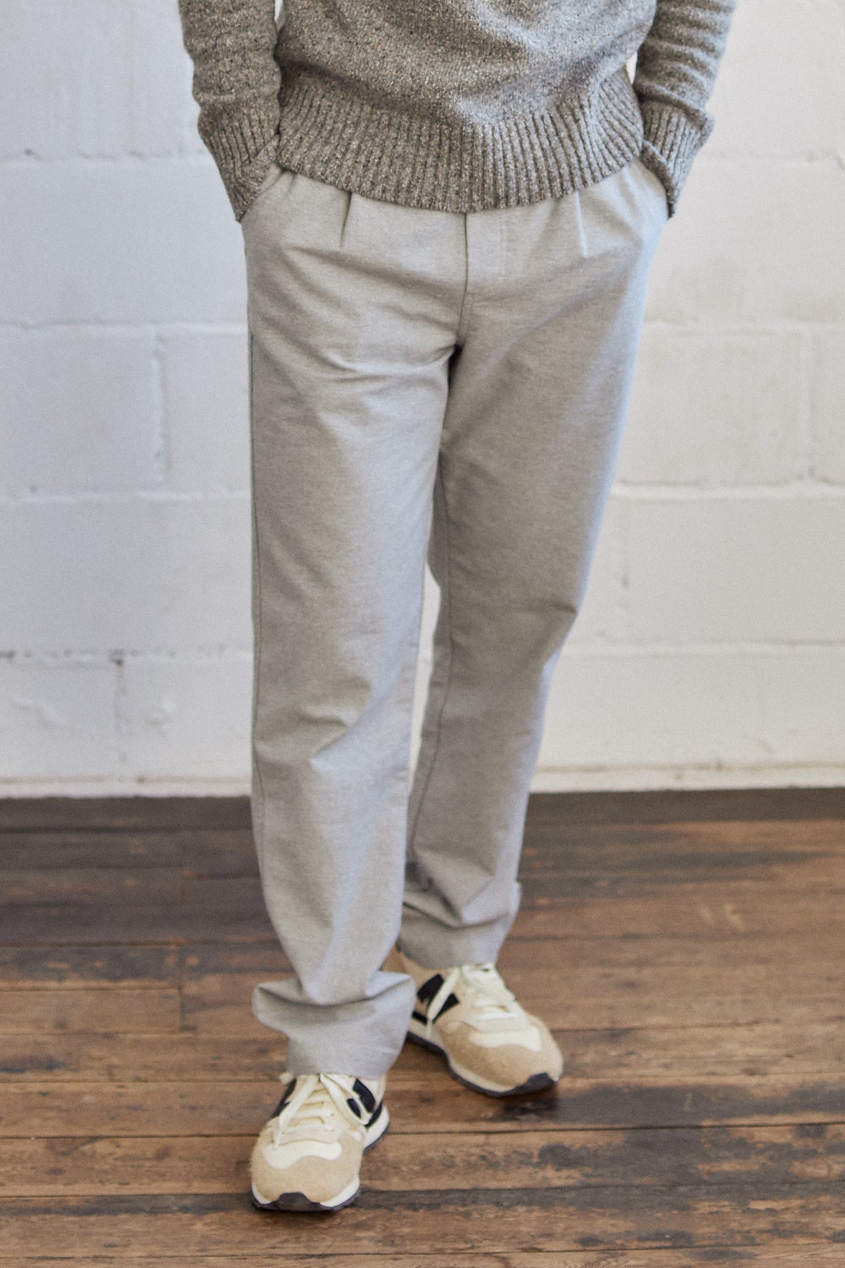 TWOTHIRDS mannen vegan Sweatpants Lagarto Grijs GemÃªleerd