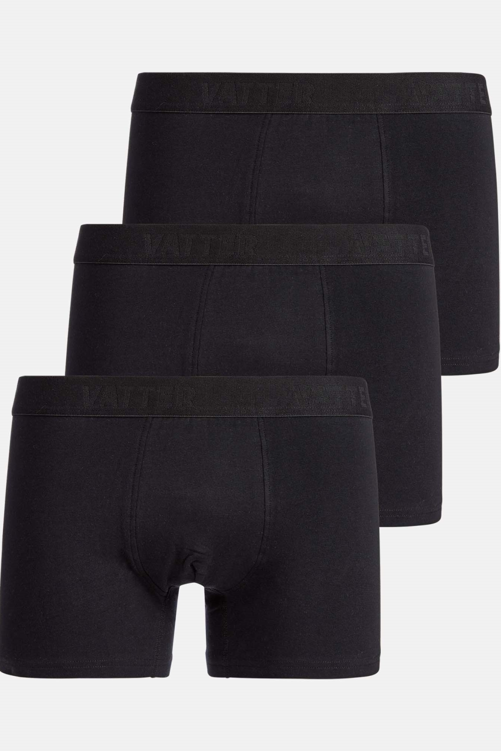 VATTER mannen vegan Trunk Short Tim Zwart 3-Pack