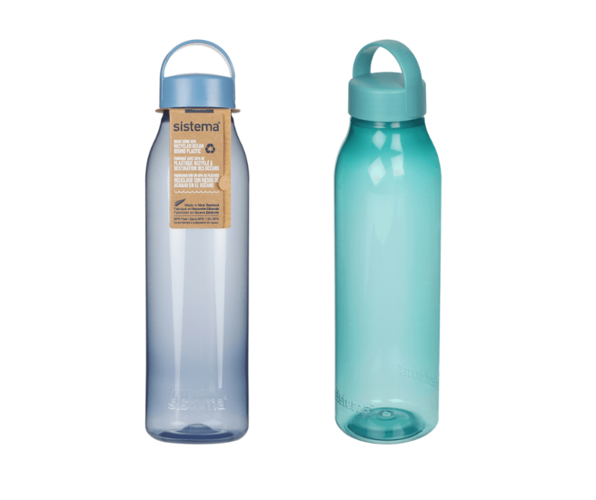 Sistema Ocean Bound Plastic Hydrate drinkfles 700ml in Teal of Blue