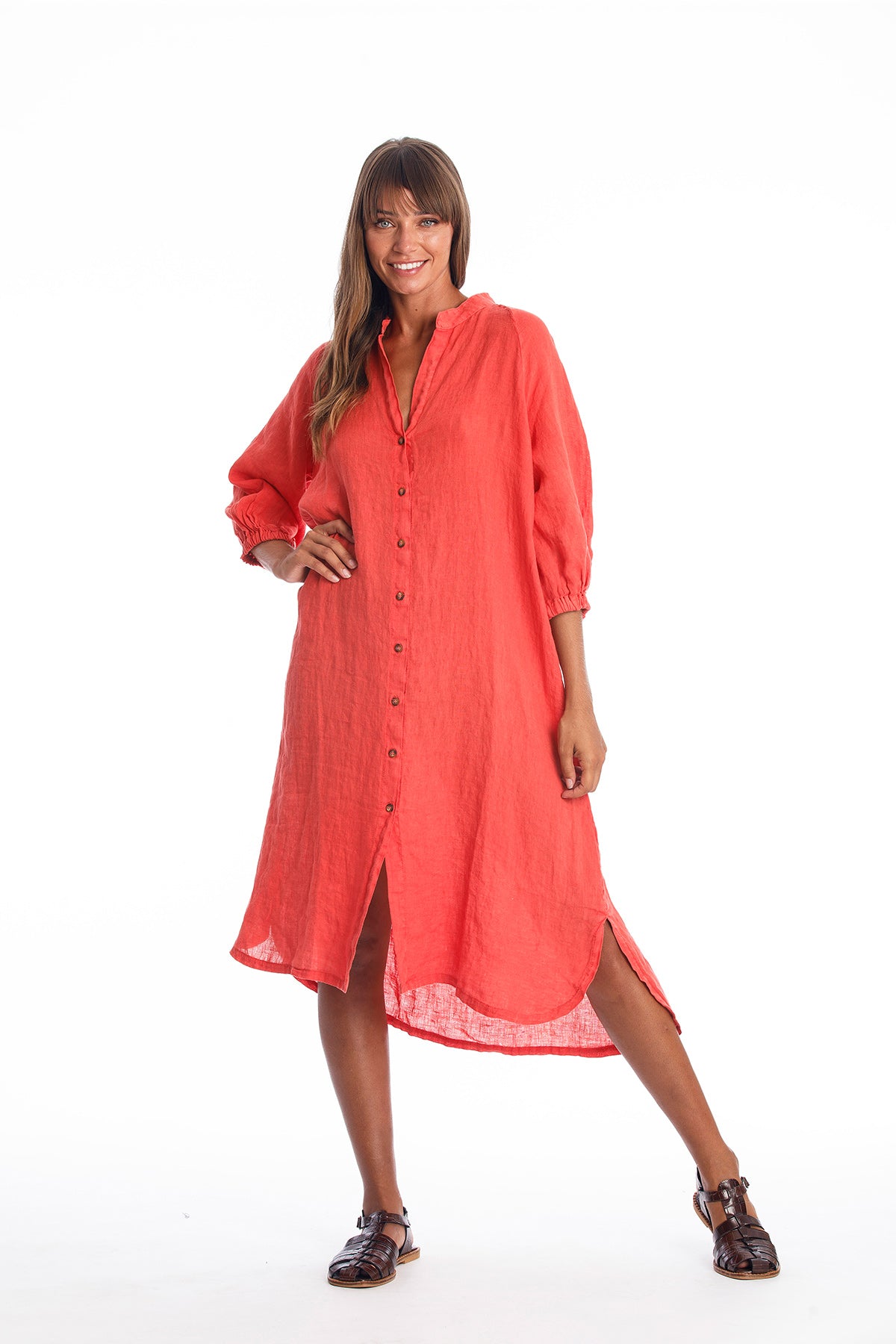 RAVENS VIEW IBIZA  Shirtjurk Mei Stralend Rood