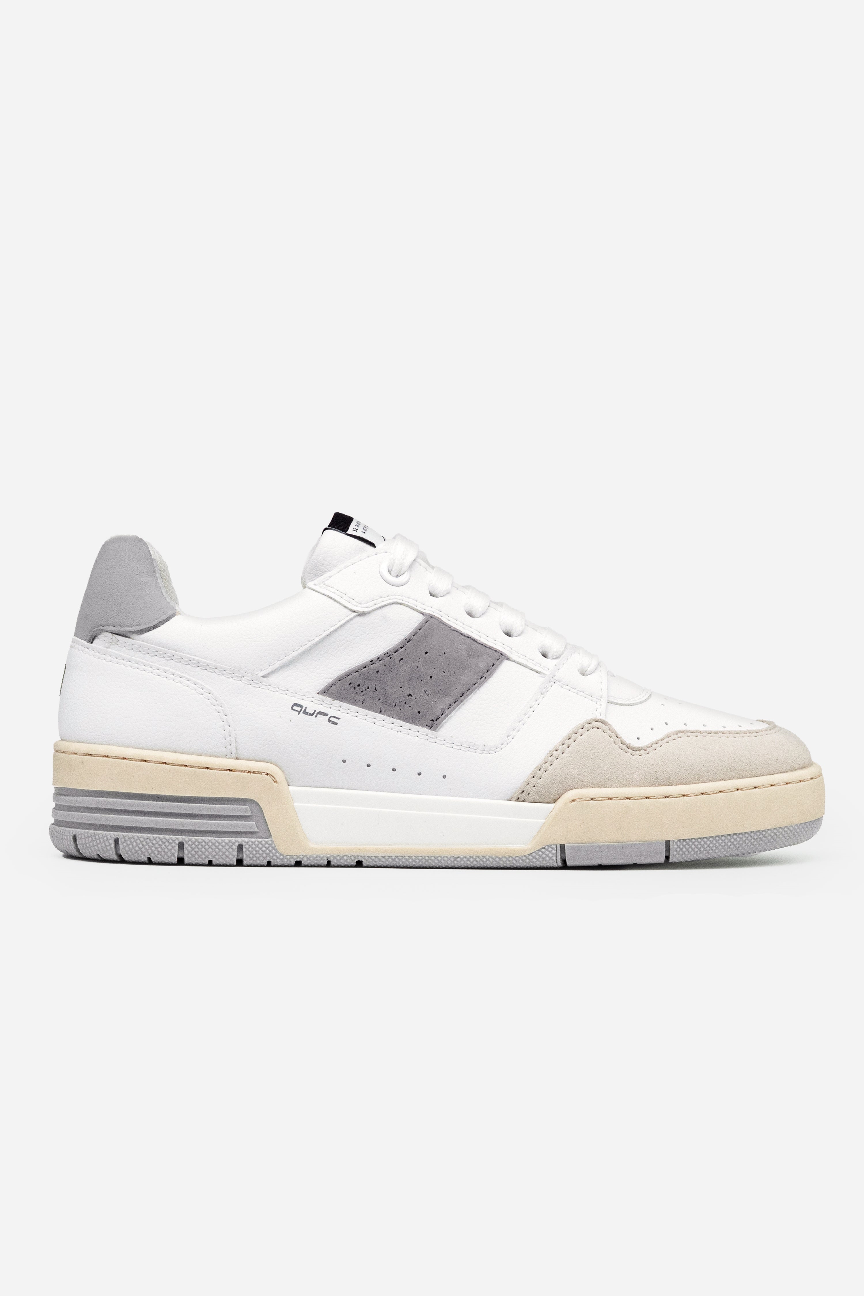 QURC mannen vegan Sneakers Heritage Storm Wit Grijs