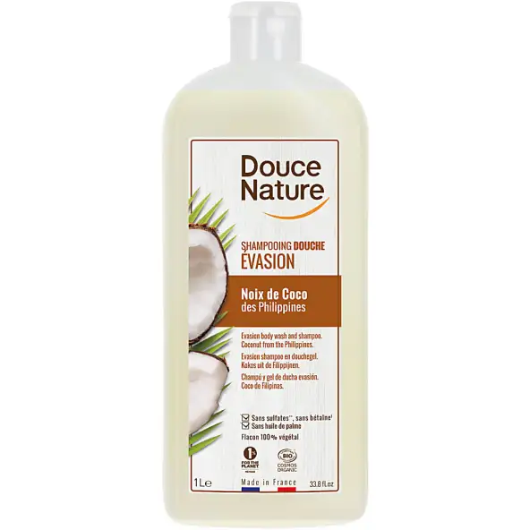 Douce Nature - Douchegel & Shampoo Iedere Dag Kokos 1L