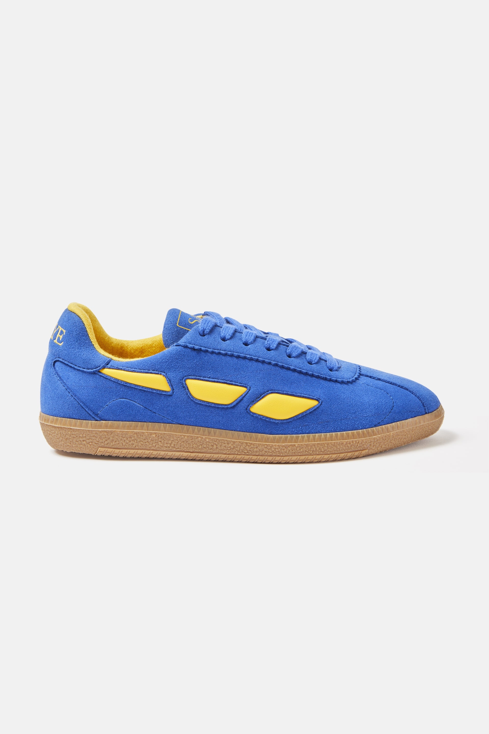 SAYE mannen vegan Sneakers Modelo '70 Vegan Blauw & Geel