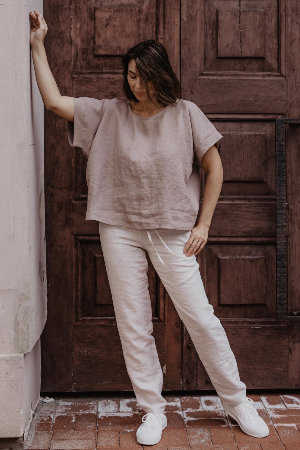 AmourLinen  Broek Malmö Creme