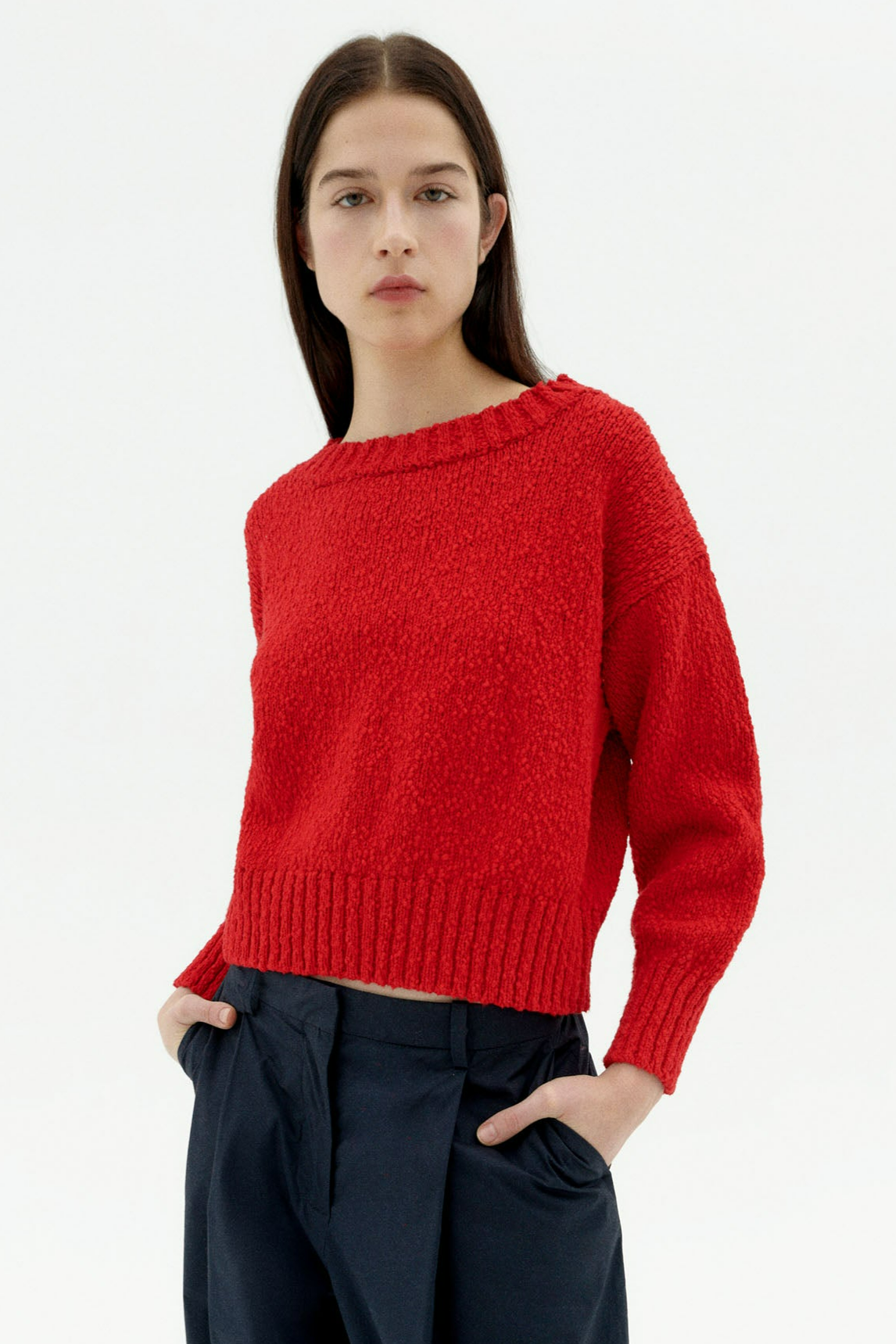 Thinking MU Clara Gebreide Trui - Rood