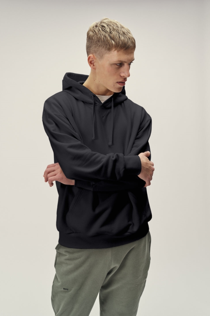 WOTE mannen vegan Hoodie Sweatshirt Antraciet