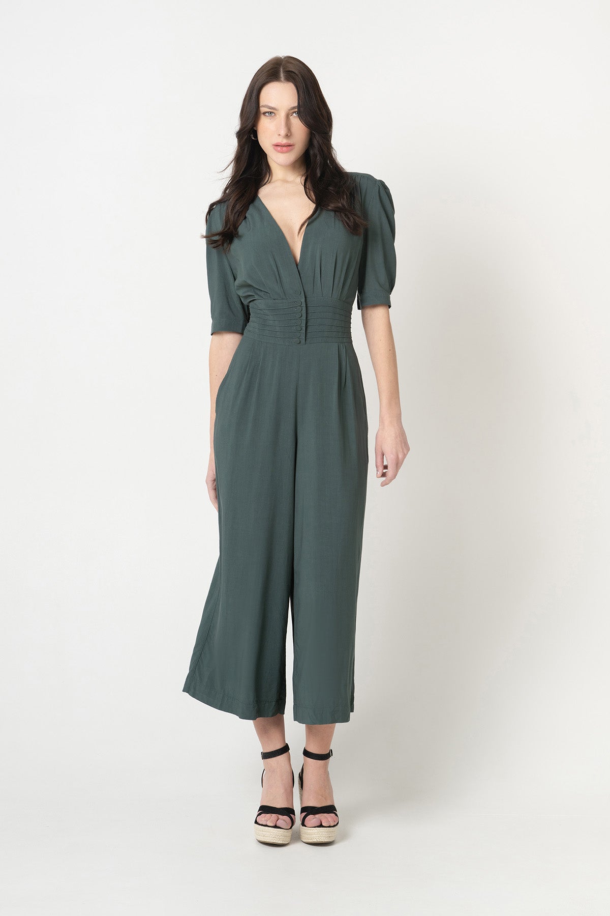 LOVJOI  Jumpsuit Quendoline Mear Groen