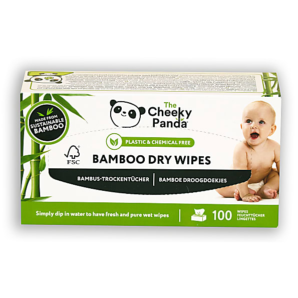 The Cheeky Panda Bamboe Droge Doekjes 100 stuks