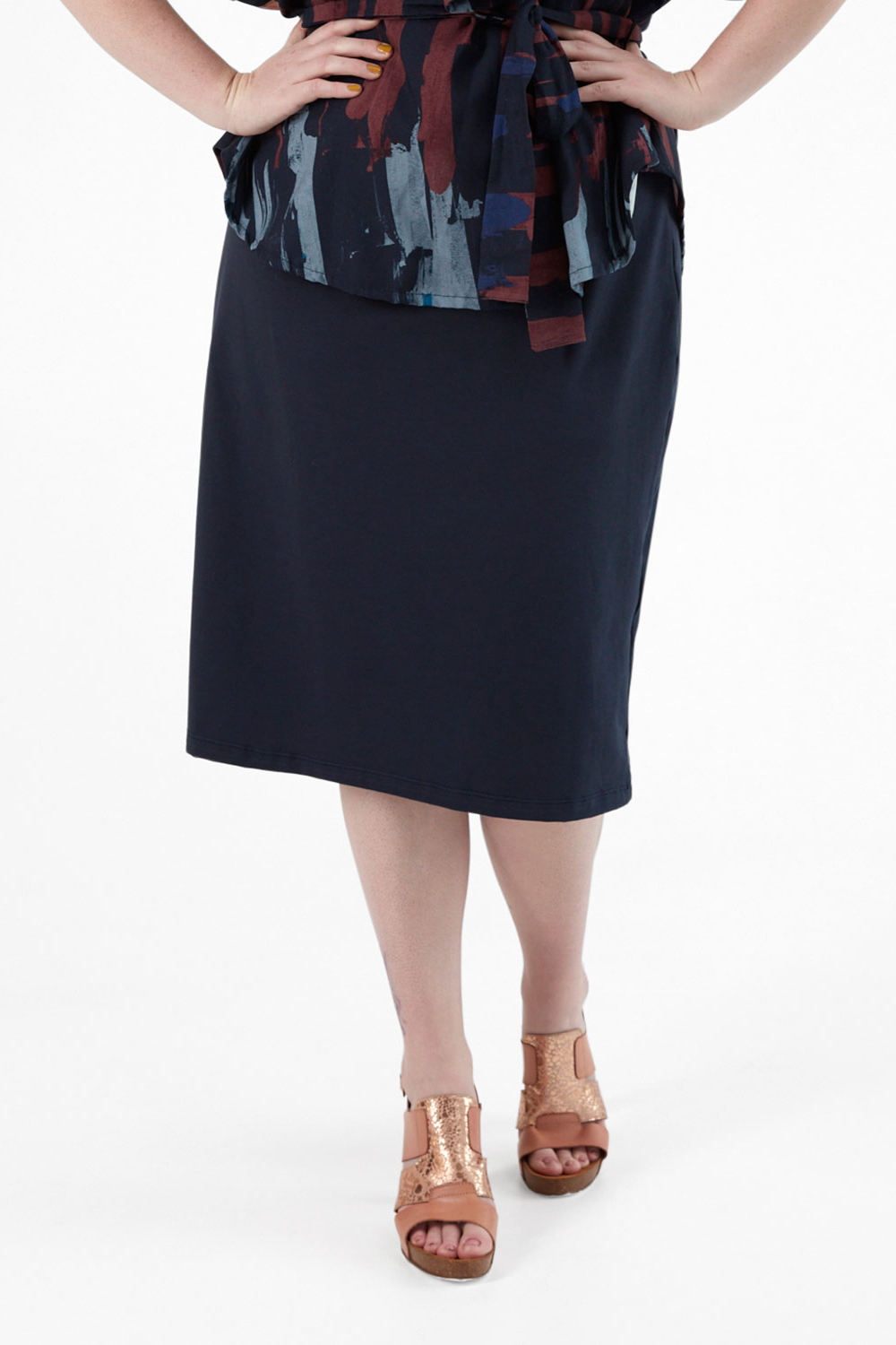 Widda  Rok Basic Marineblauw