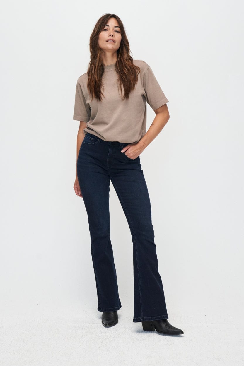 Kuyichi  Lisette Flare Jeans Diepblauw