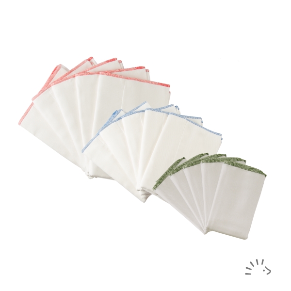 Popolini Prefolds - set van 5 - Maat L (8-20 kilo)