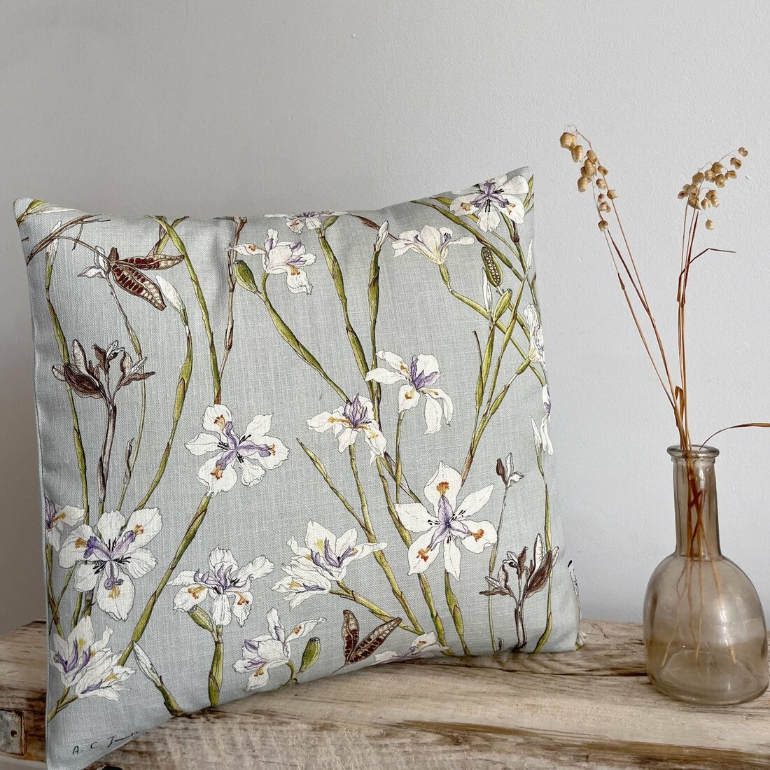 Wild Iris Scatter Cushion Cover ~ Small