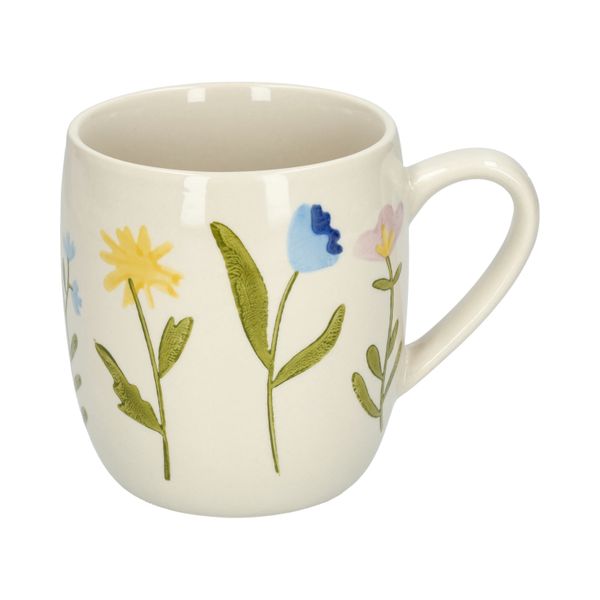 Theemok, steengoed, wilde bloemen, Ø 9,5 cm