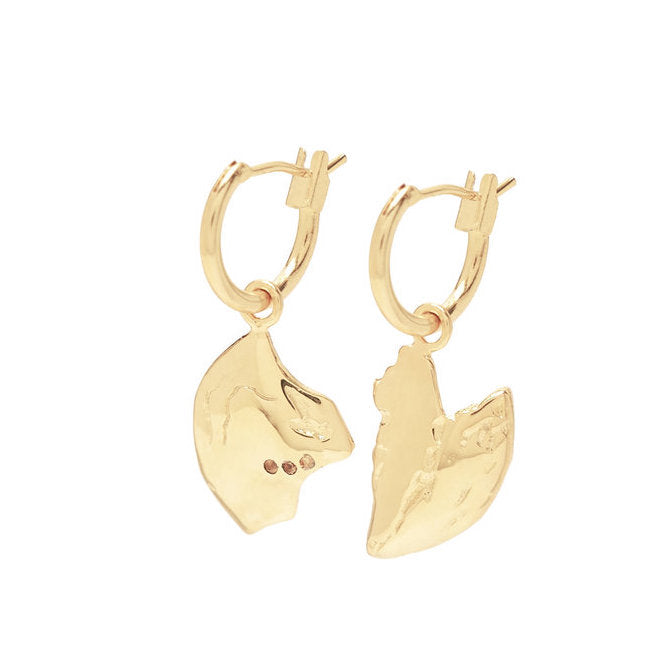 Oorbellen Reflect | Riverstones | Goud