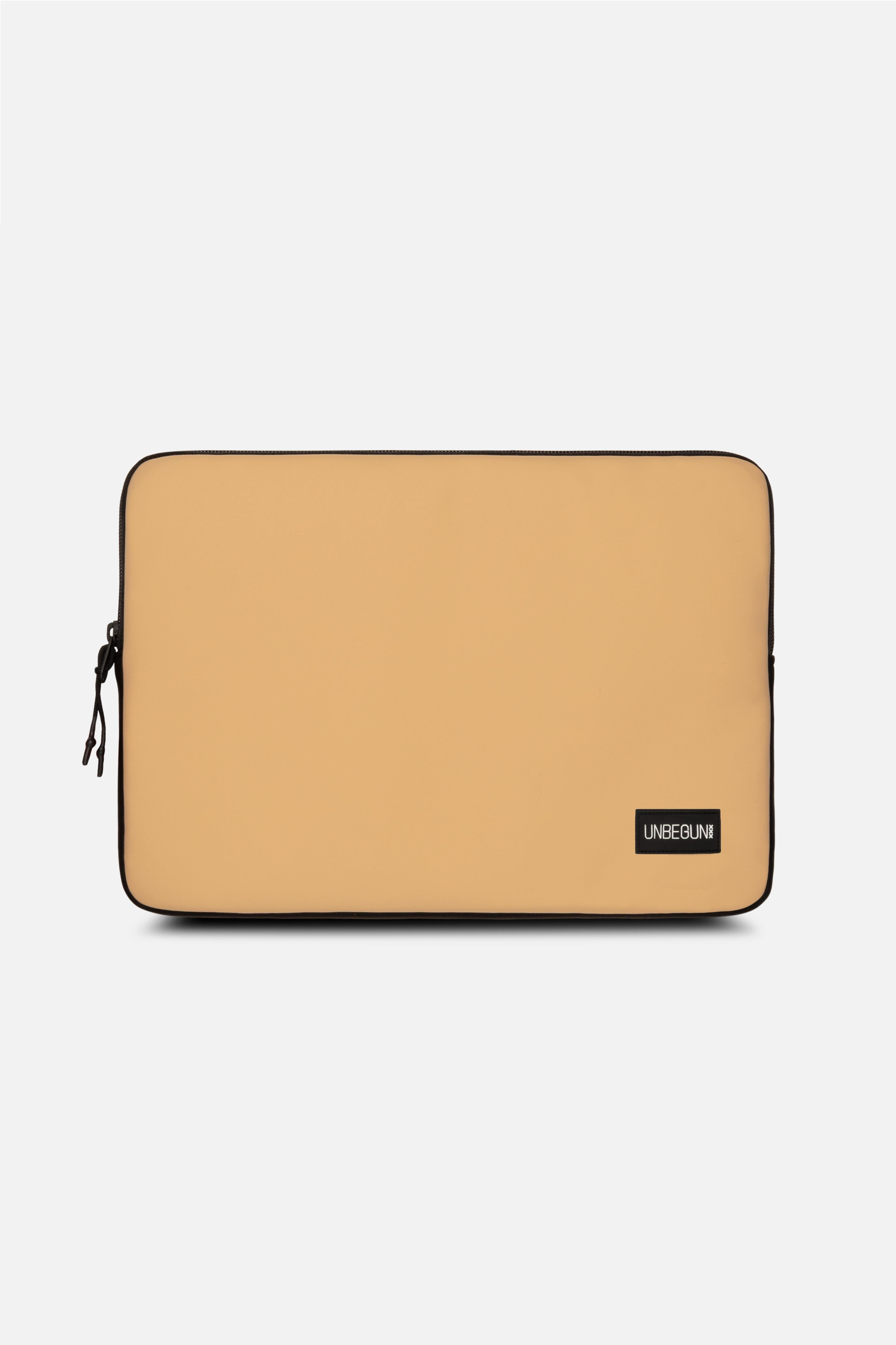 UNBEGUN mannen vegan Laptop Sleeve Sand Beige