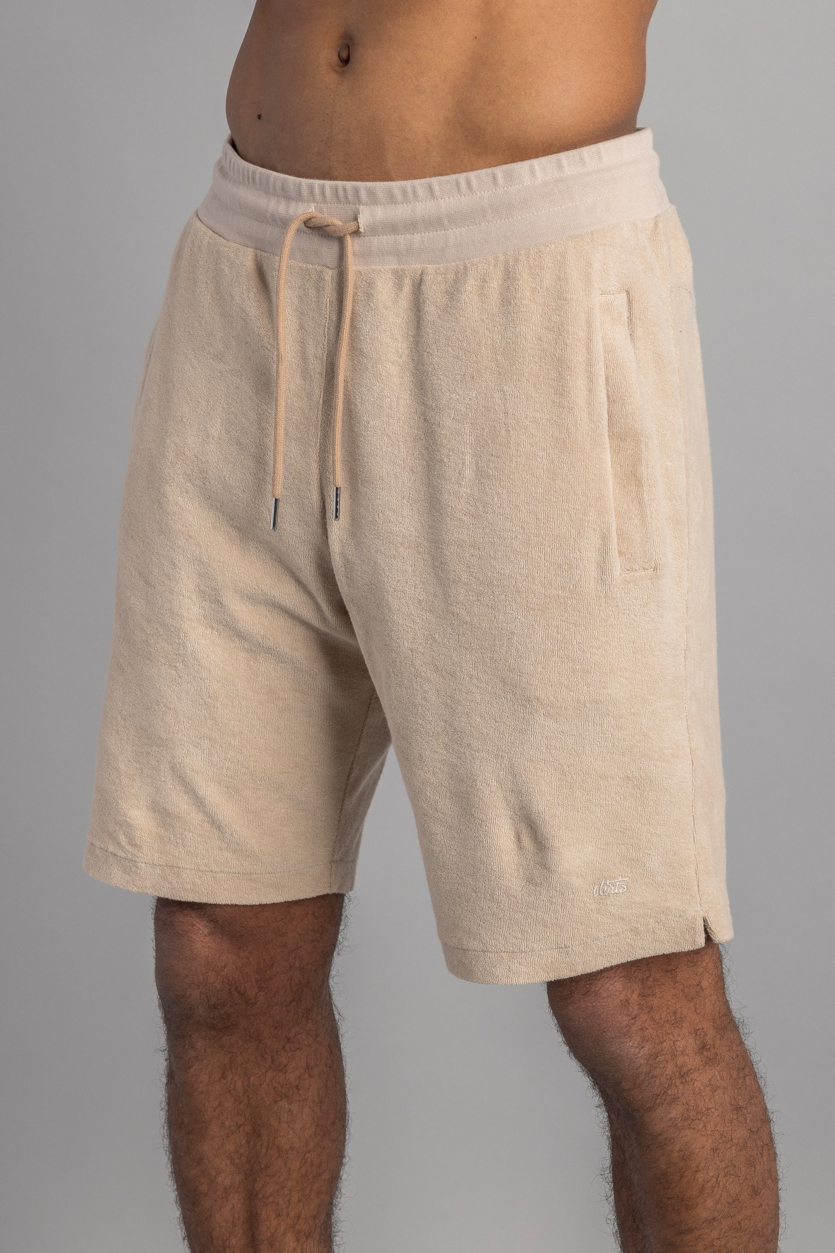 DIRTS mannen vegan Badstof Shorts Zandbeige