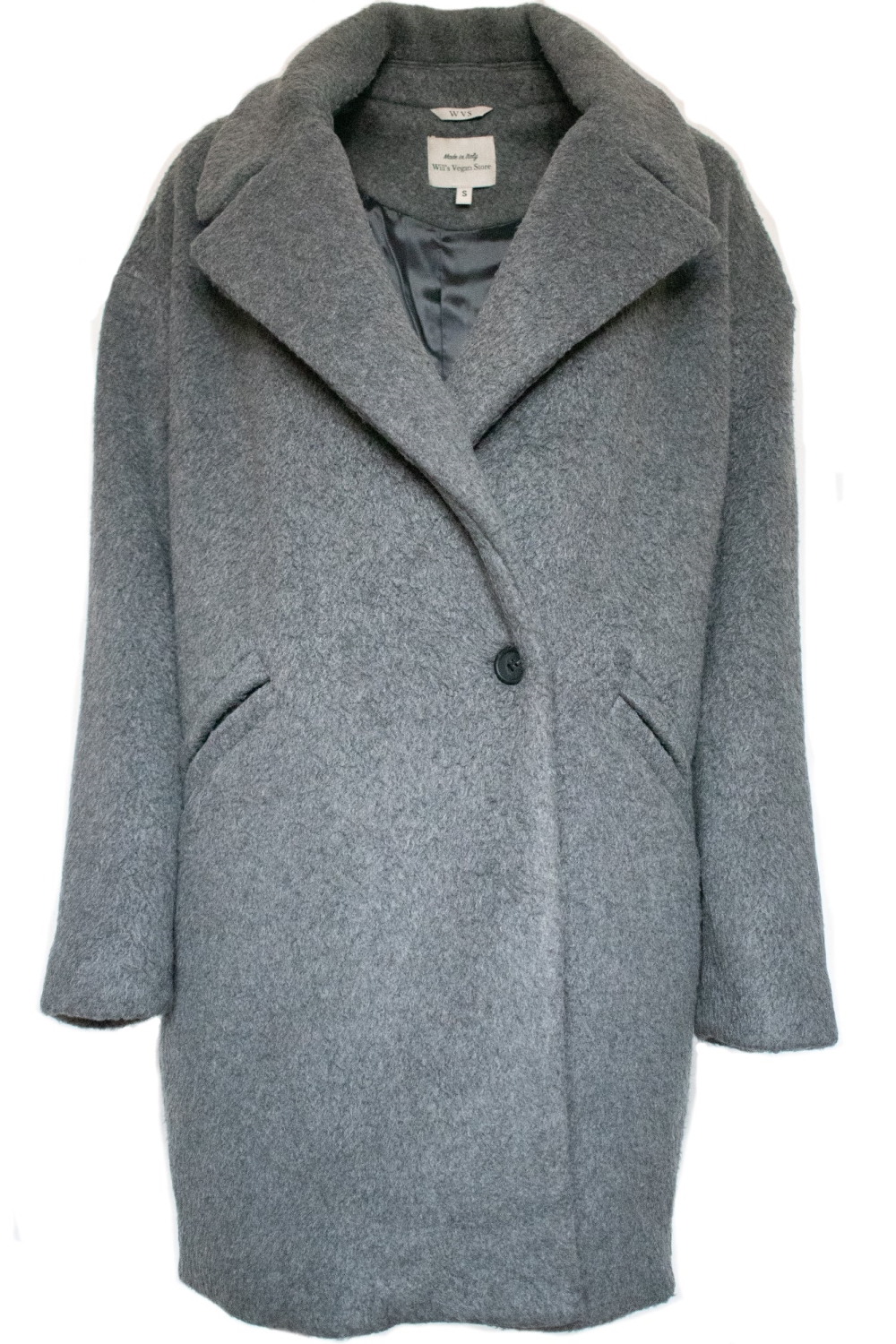 Will's Vegan Store  Jas Oversize Vegan Wool Grey