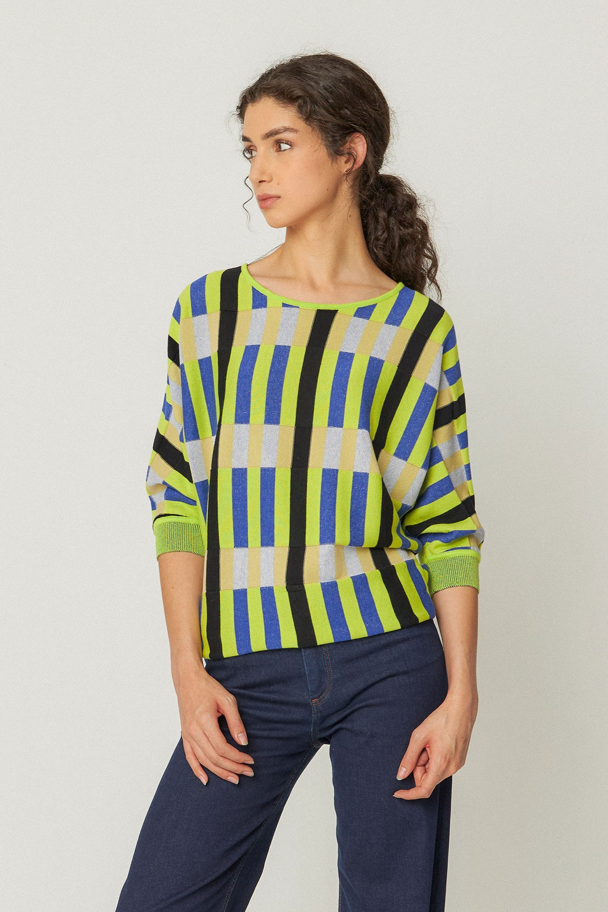 SKFK  Trui Naike Meerkleurig Blauw/Groen