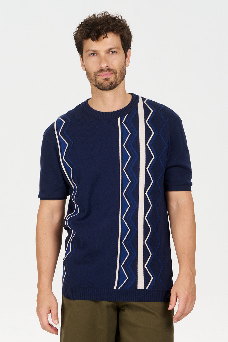 KOMODO mannen vegan T-Shirt Raffi Navy