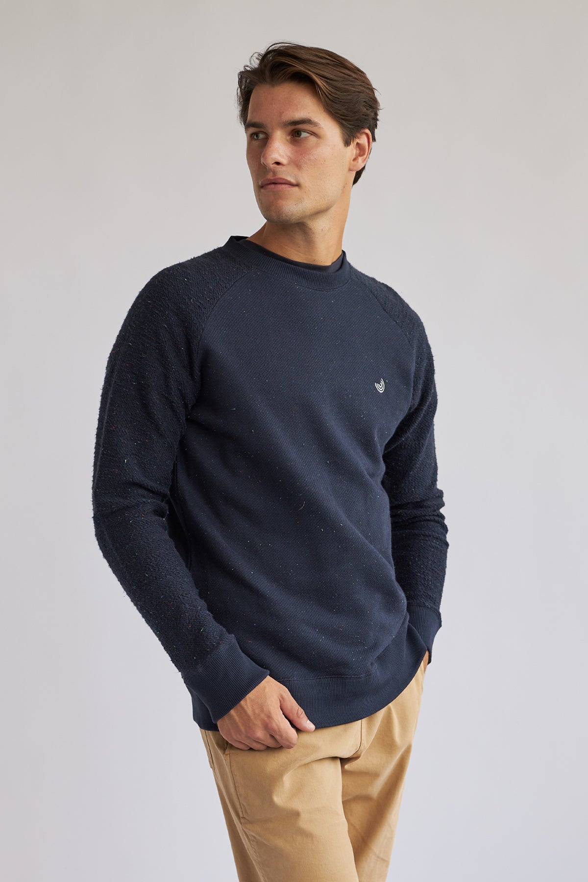 TWOTHIRDS mannen vegan Sweatshirt Dunmore Marineblauw
