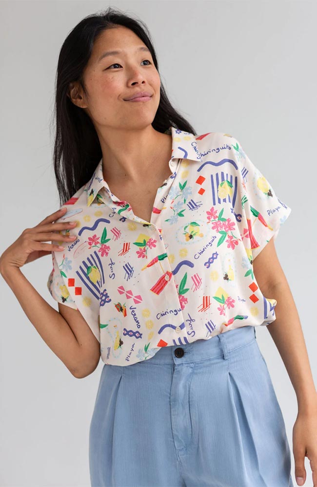 TWOTHIRDS  Blouse Hurissalo Chiringuito-Print