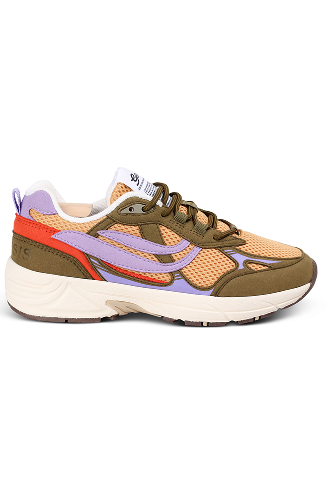 Genesis  Sneakers G-Eco'99 Multi Olive Mustard Lavender