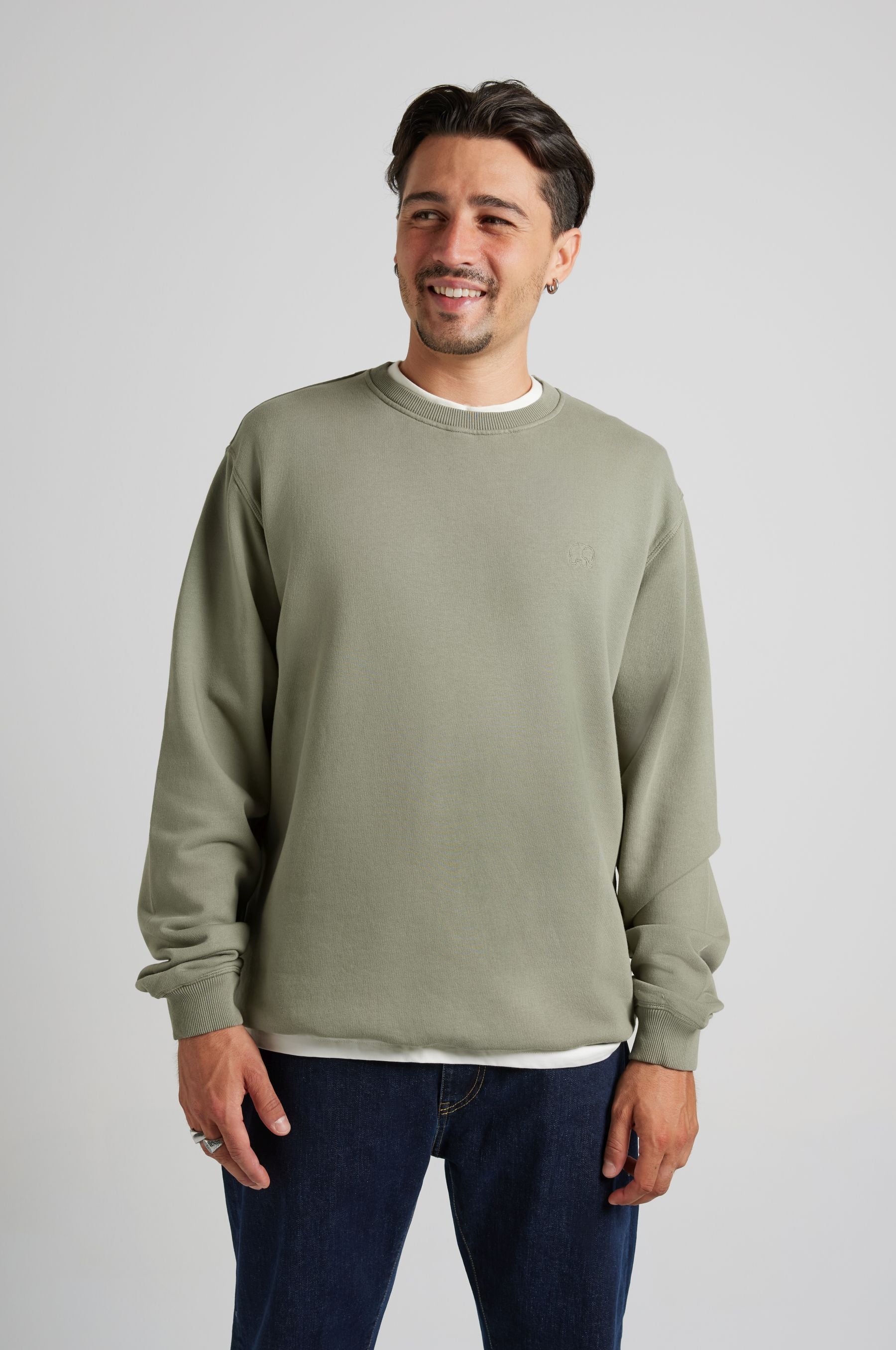 Trendsplant mannen vegan Sweatshirt Essential Agave Green