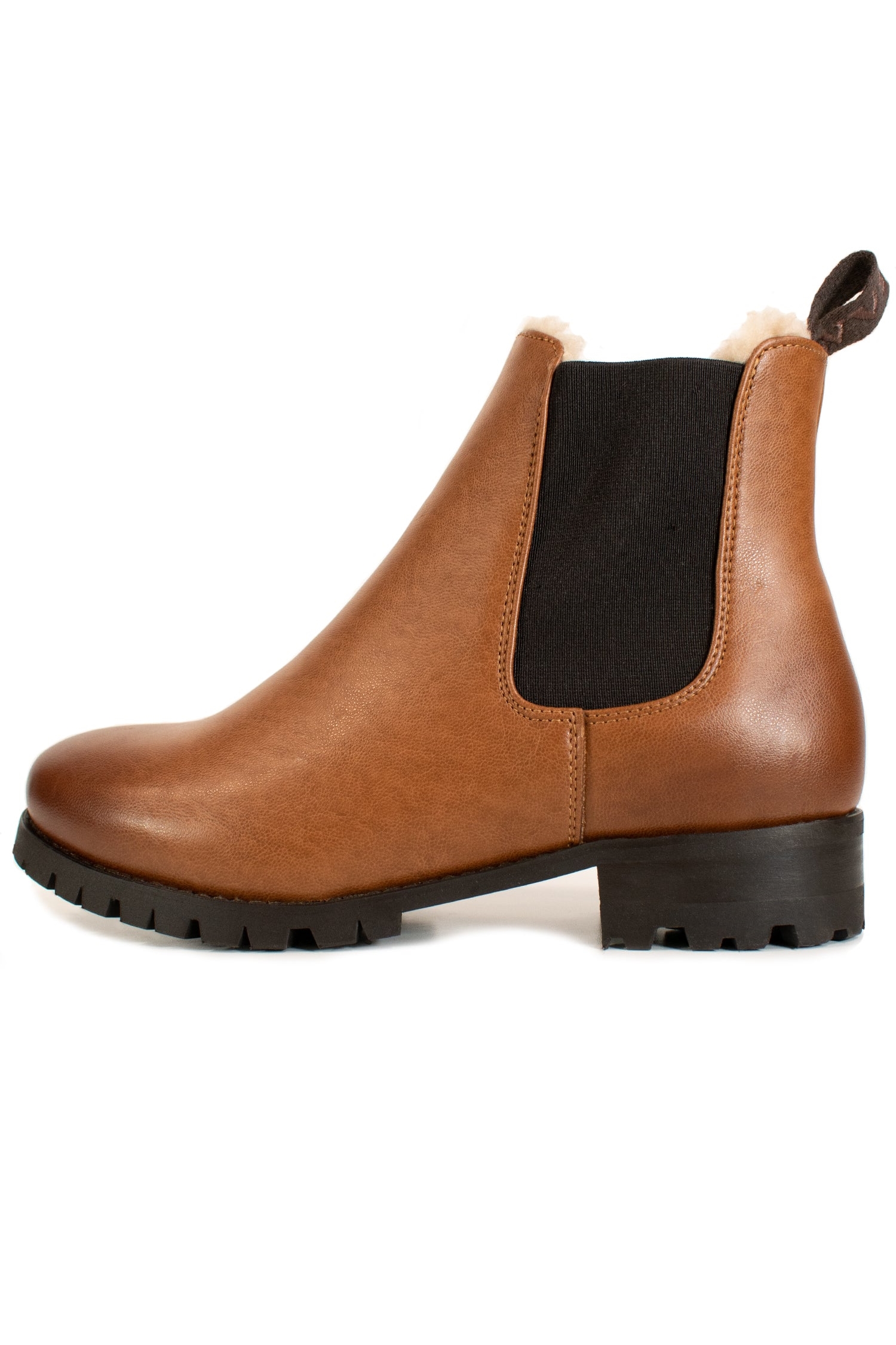 Will's Vegan Store  Chelsea Boots Dames Luxe GeÃ¯soleerd Bruin