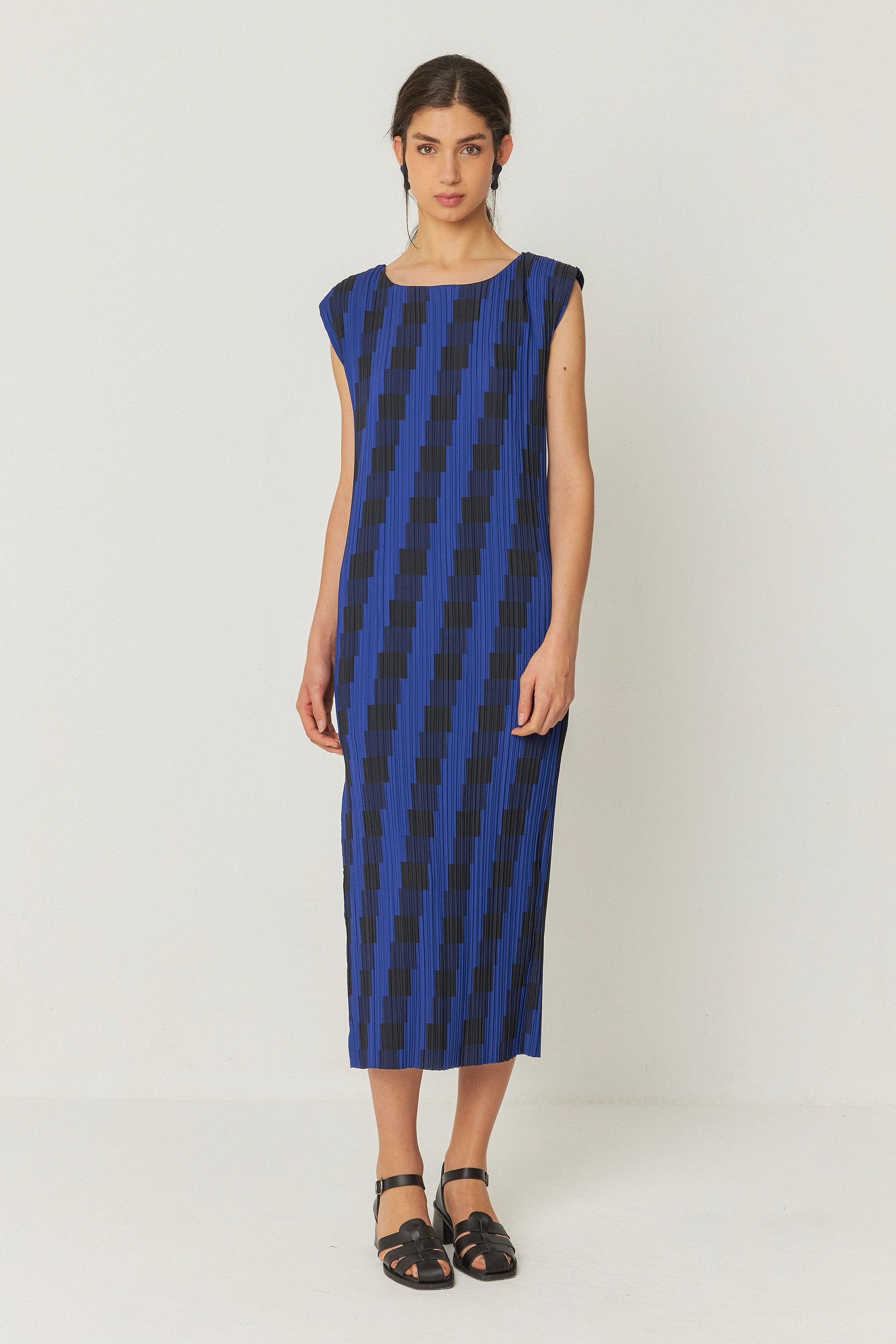 SKFK  Jurk Idurre Blauw/Zwart