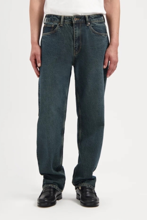 Kuyichi mannen vegan Jeans Loose Larry Vintage Jade