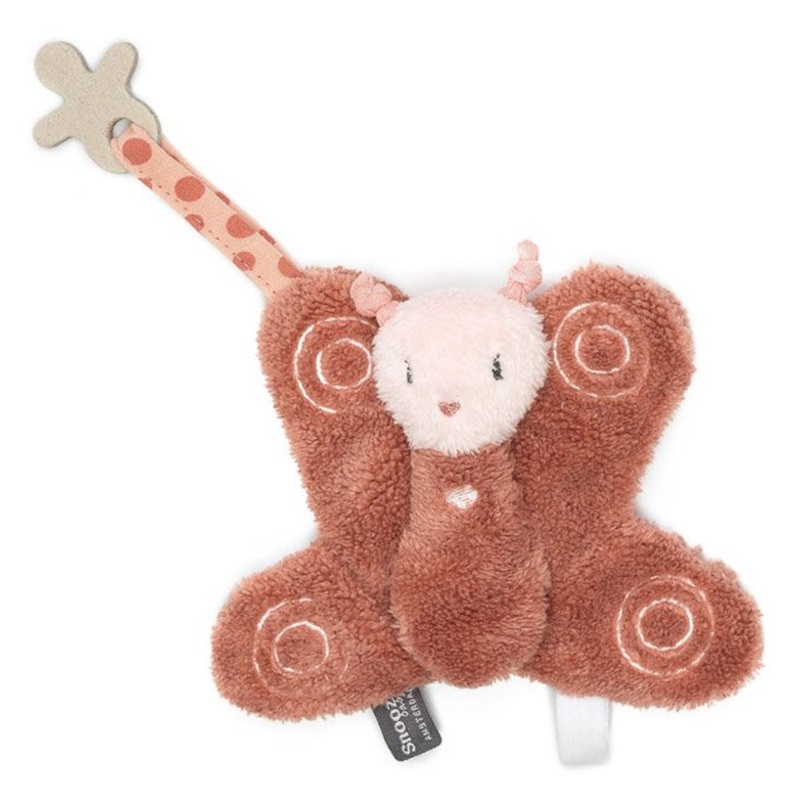 Knuffeldoekje Vlinder Bella – Dusty Rose