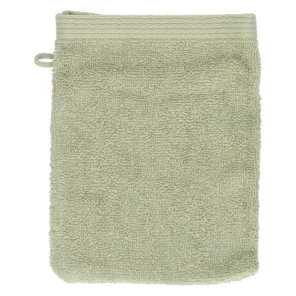 Washandje, Recycled katoen, Lichtgroen, 15 x 21 cm