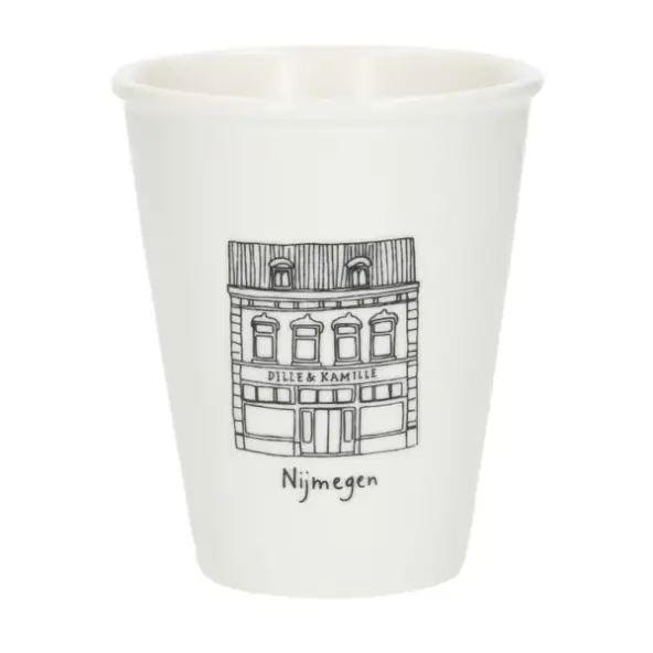Gevel mok, Nijmegen, porselein, 200 ml