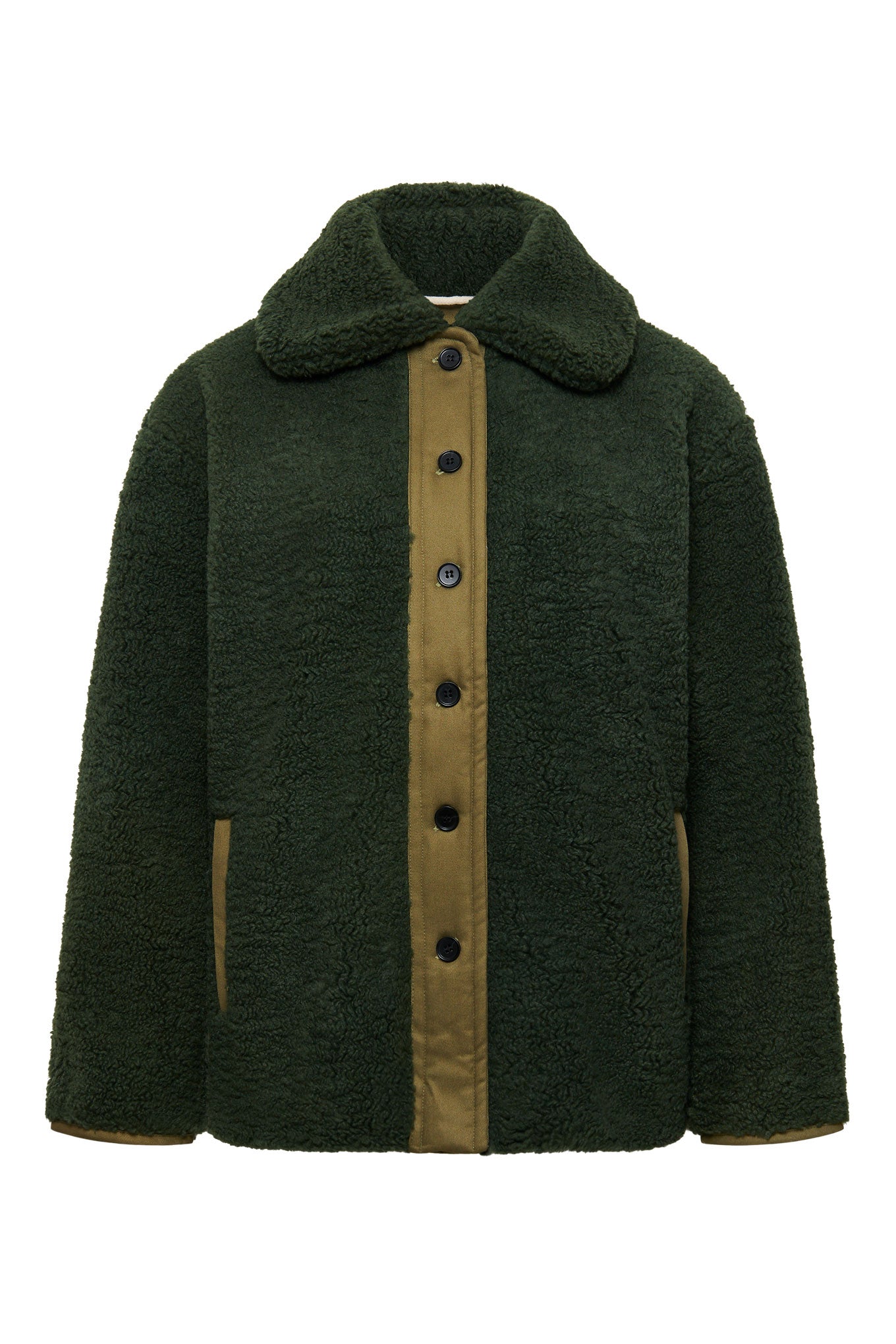 KOMODO  Jas Lexi Recycled Pet Fleece Ivy Green