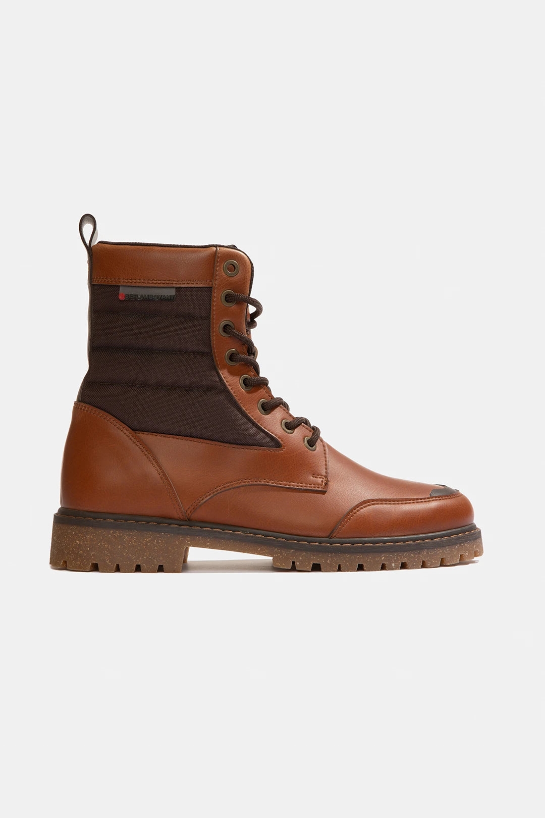 Beflamboyant mannen vegan Chocolate Coco High Top Vegan Boots