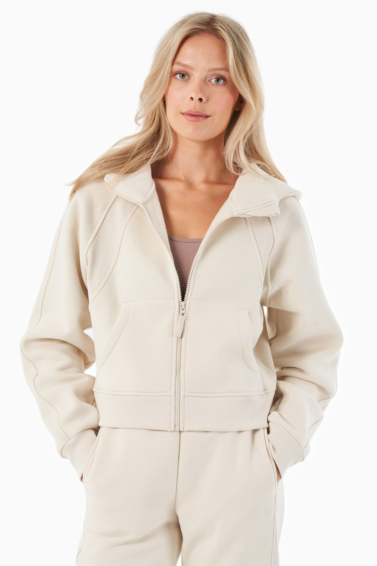ORGANICATION  Hoodie Met Volledige Ritssluiting Joddy Off White