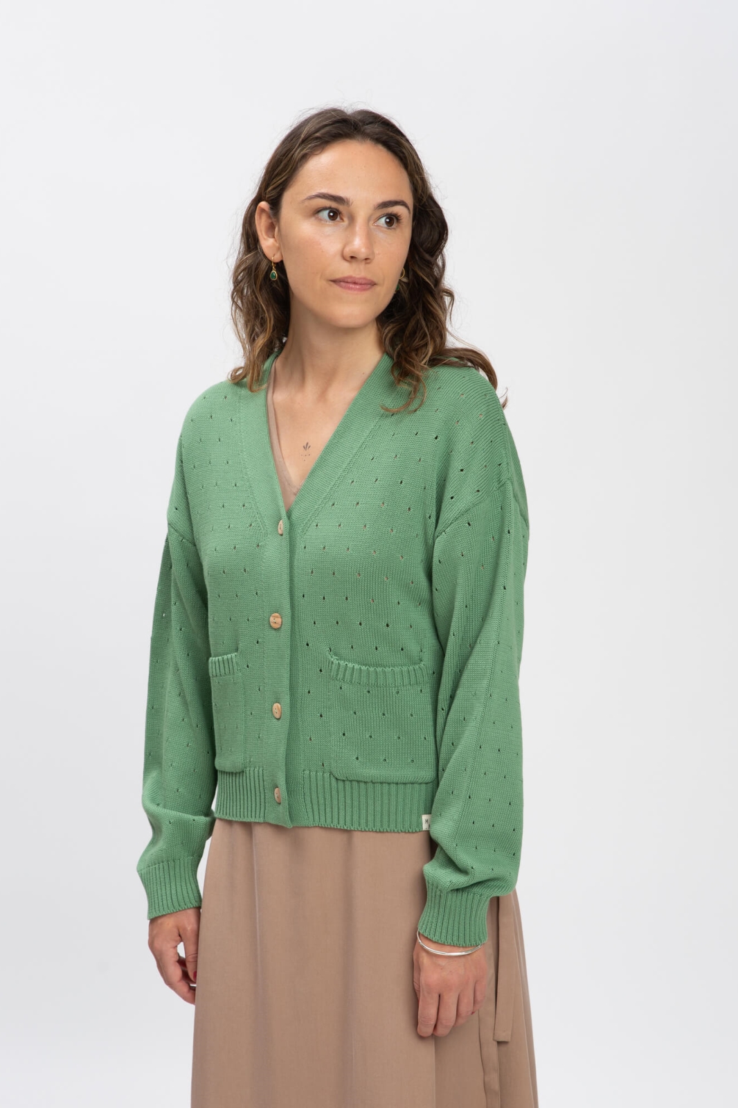 MATONA  Lente Cardigan Bonengroen