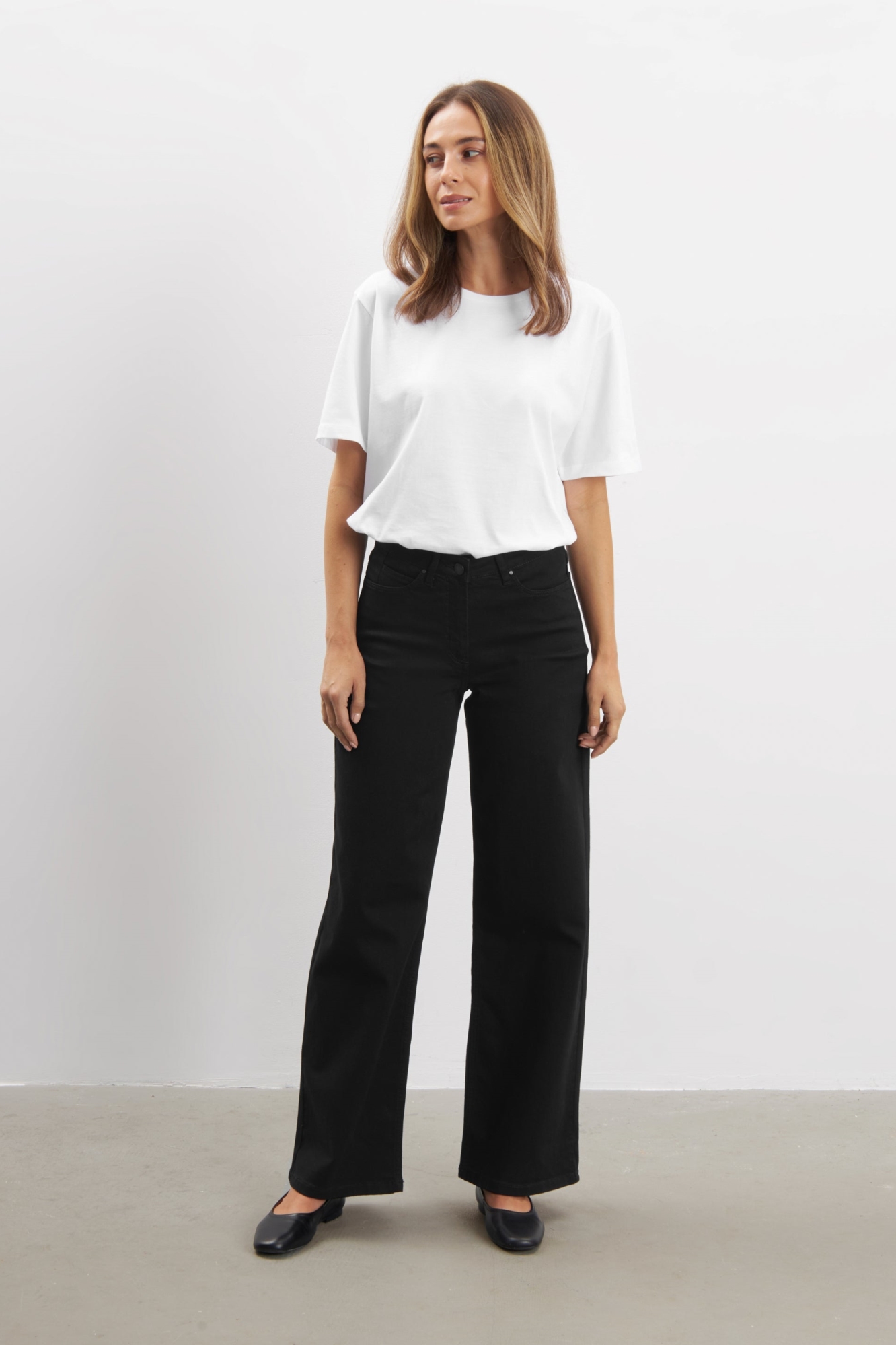 LAURIE Carol Losse Jeans - Zwart