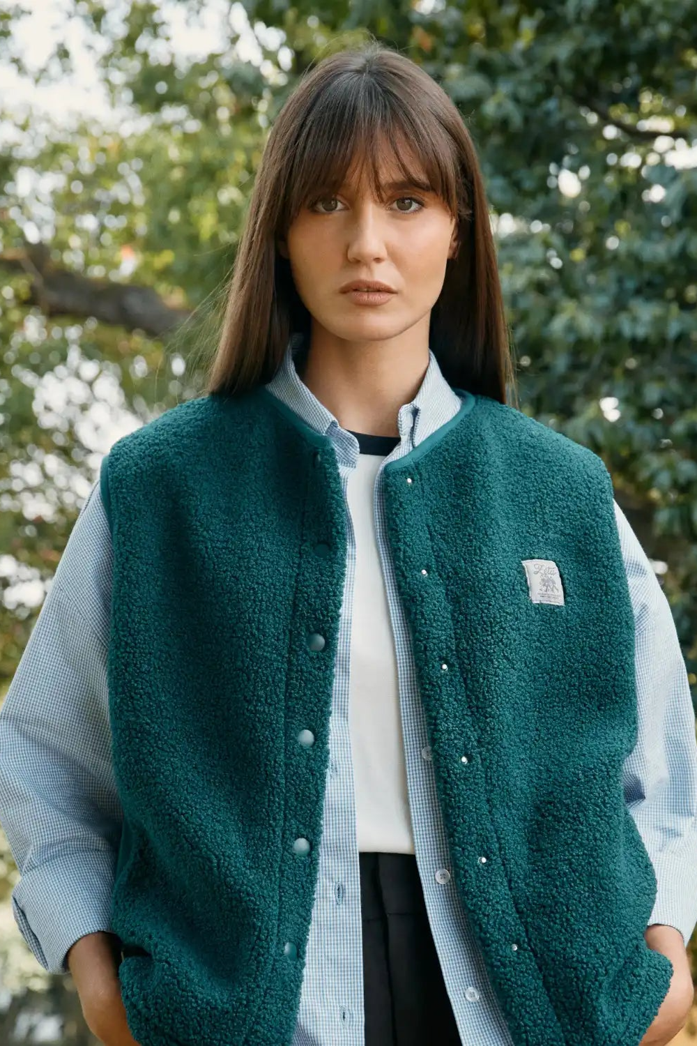 ZÃ¨ta  Vest Sherpa Forest Green