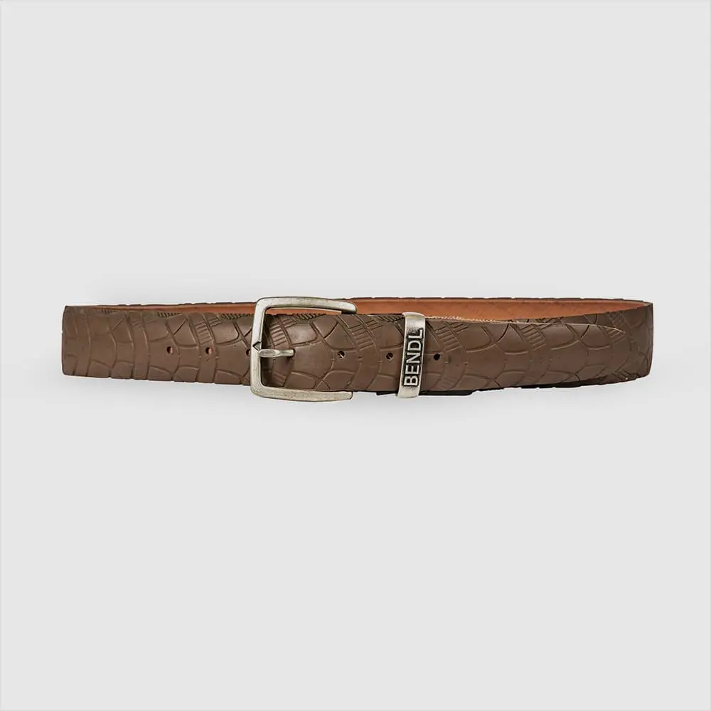 Boogie Brown – Upcycled Fietsband Riem